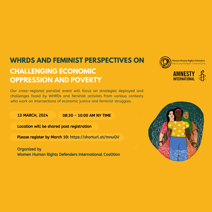 WHRDs and feminist perspectives on challenging economic oppression and poverty