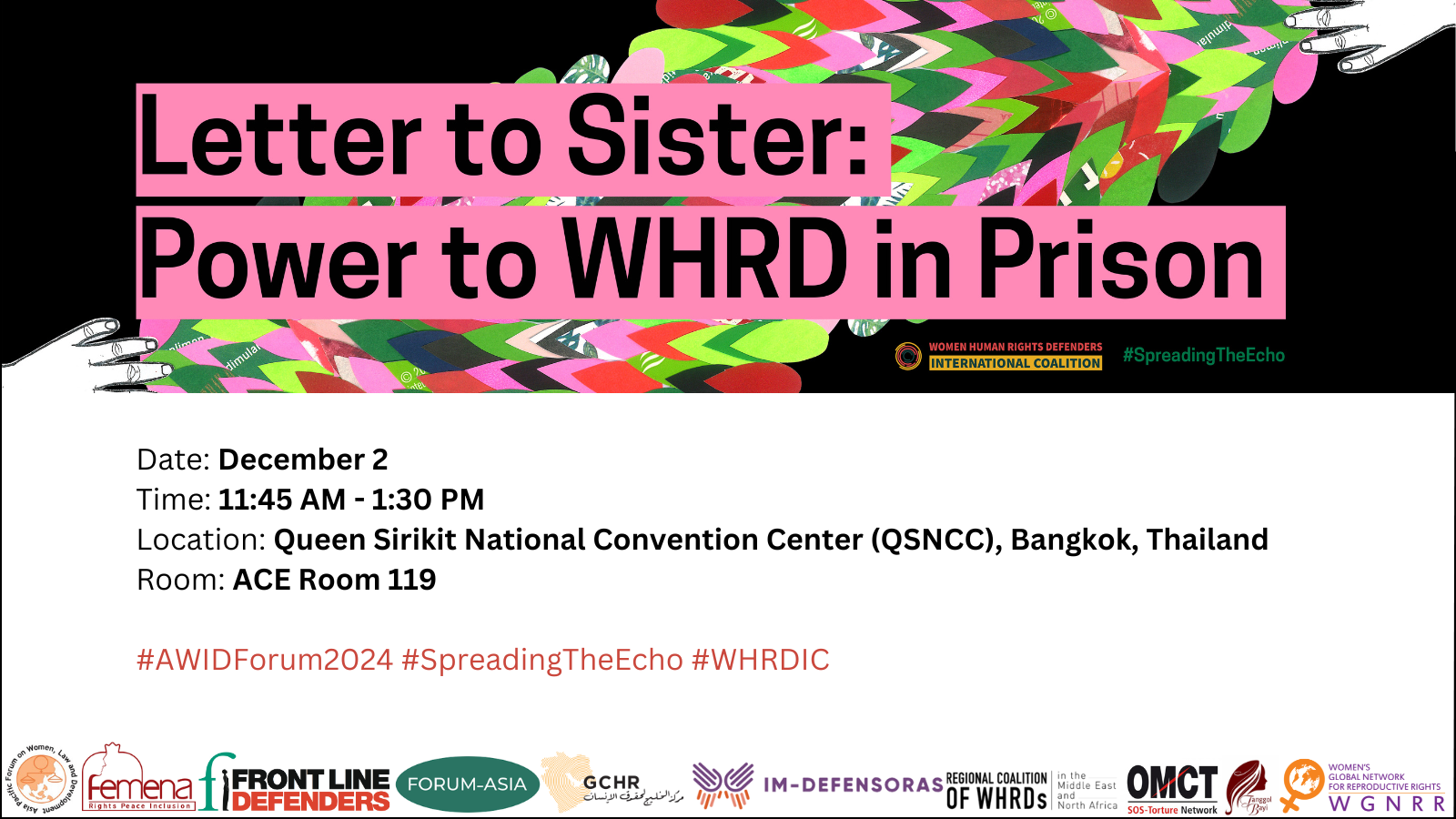 Letter to Sister: Power to WHRD in Prison