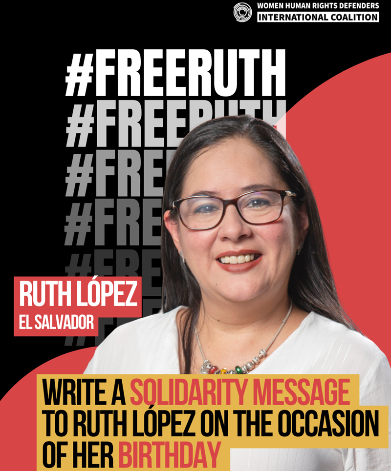 Write a solidarity message to Ruth on the occasion of her birthday